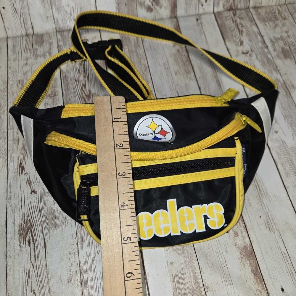 Pittsburgh Steelers Fanny Pack NFL Team A.D.S. Sports Fanny Pack Belt Bag Black - Picture 15 of 15